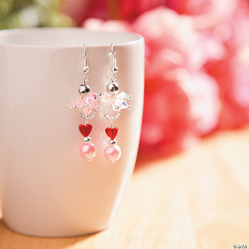 Crystal Beaded Valentine's Day Earring Idea Oriental Trading