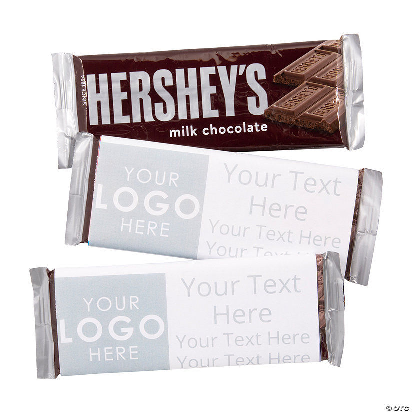 Custom Full-Color Logo &amp; Text Candy Bar Labels Image