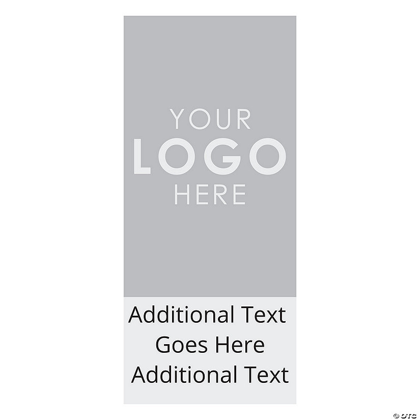 Custom Full-Color Logo & Text Vertical Banner Image Thumbnail