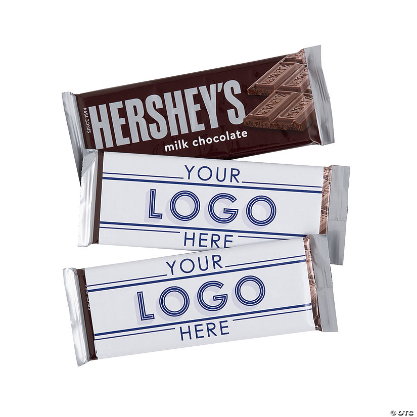 Custom Full-Color Logo Candy Bar Labels - 12 Pc. Image