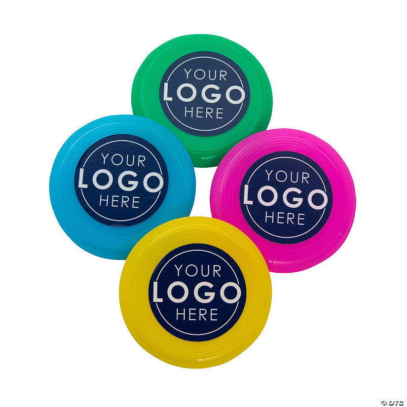 Custom FullColor Logo Mini Flying Discs 72 Pc. Oriental Trading