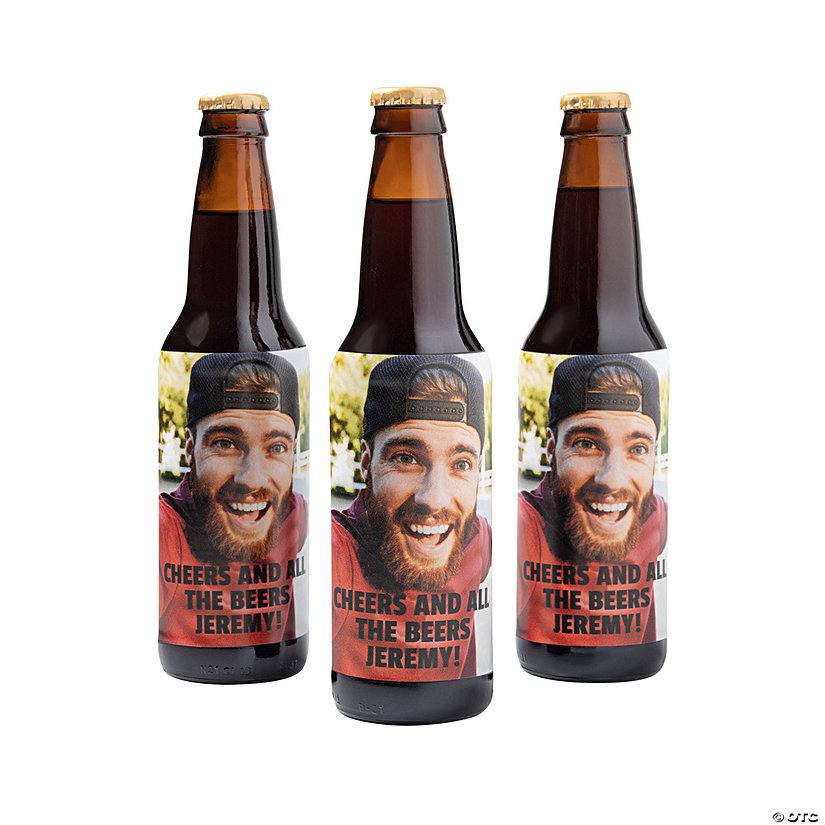 Custom Photo Beer Bottle Labels - 12 Pc. Image