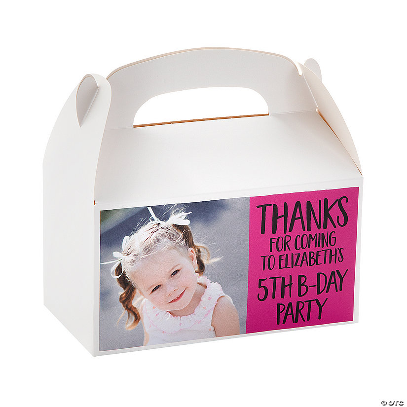 Custom Photo Treat Boxes Oriental Trading