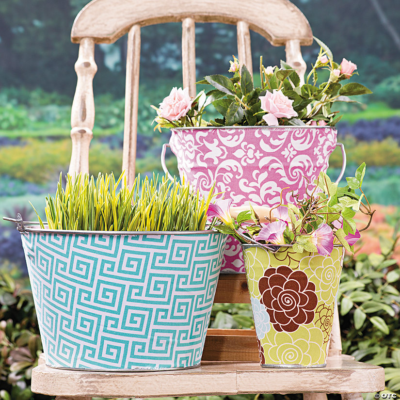 Decorative Galvanized Buckets idea