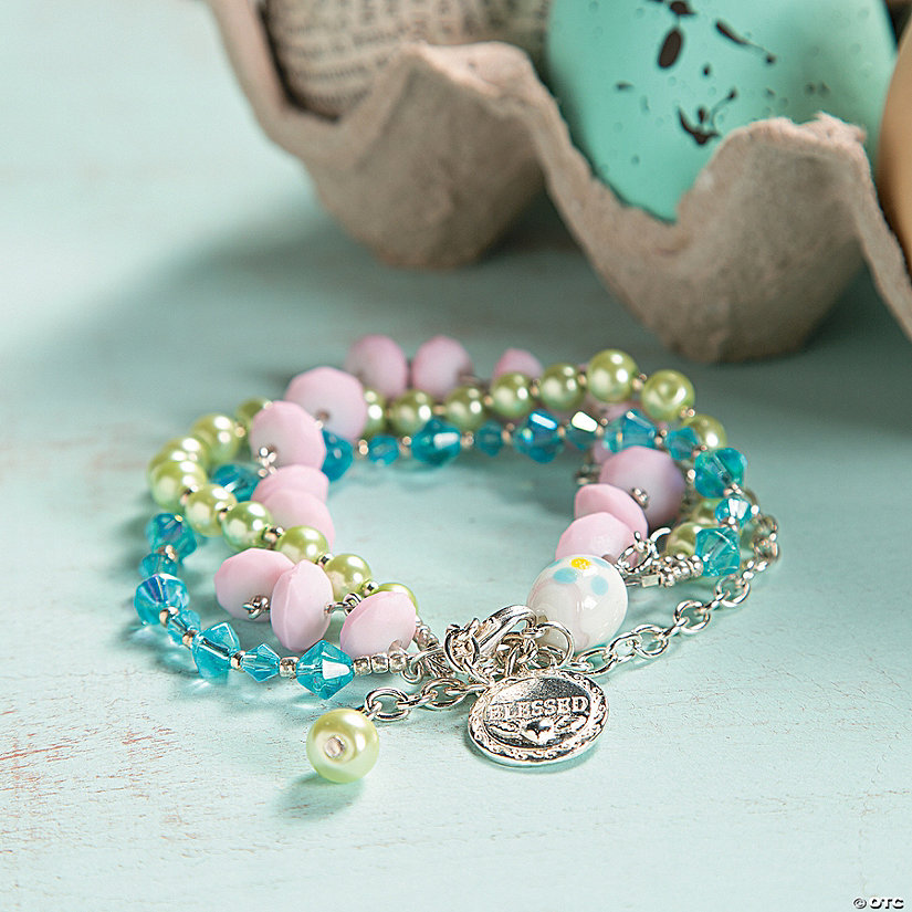 Easter Beaded Bracelet Idea