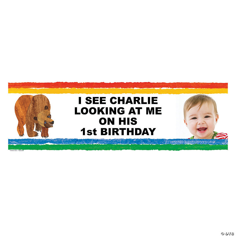 Eric Carle&#8482; Brown Bear, Brown Bear, What Do You See Photo Custom Banner - Small Image Thumbnail