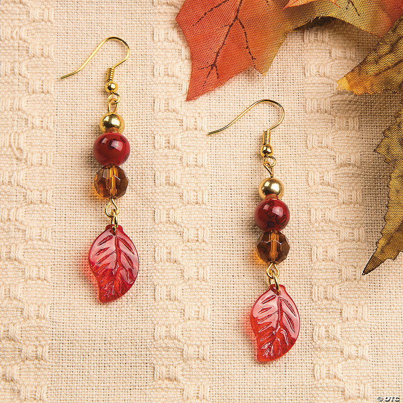 Fall Leaf Earring Idea