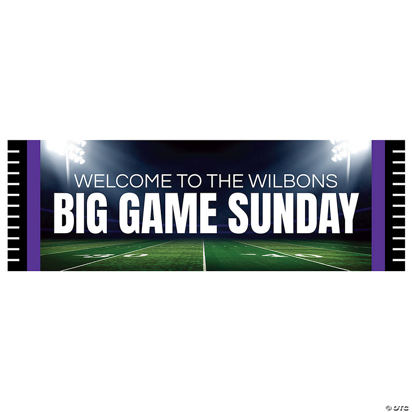 Football Field Custom Banner - Large Image Thumbnail