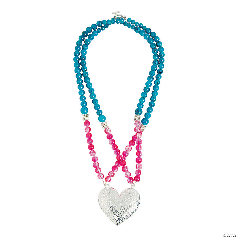 Heart Pendant Beaded Necklace Idea