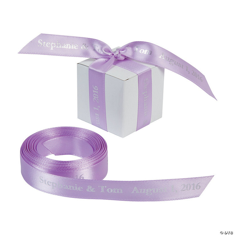 Lavender Personalized Ribbon 5/8" Oriental Trading