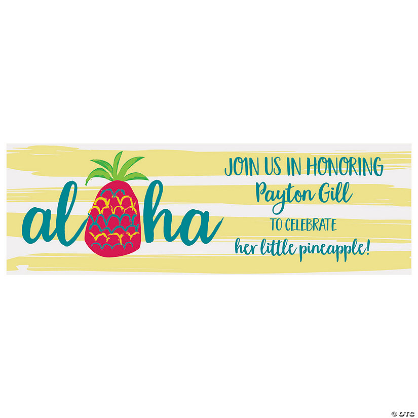 Little Pineapple Party Custom Banner - Medium Image Thumbnail