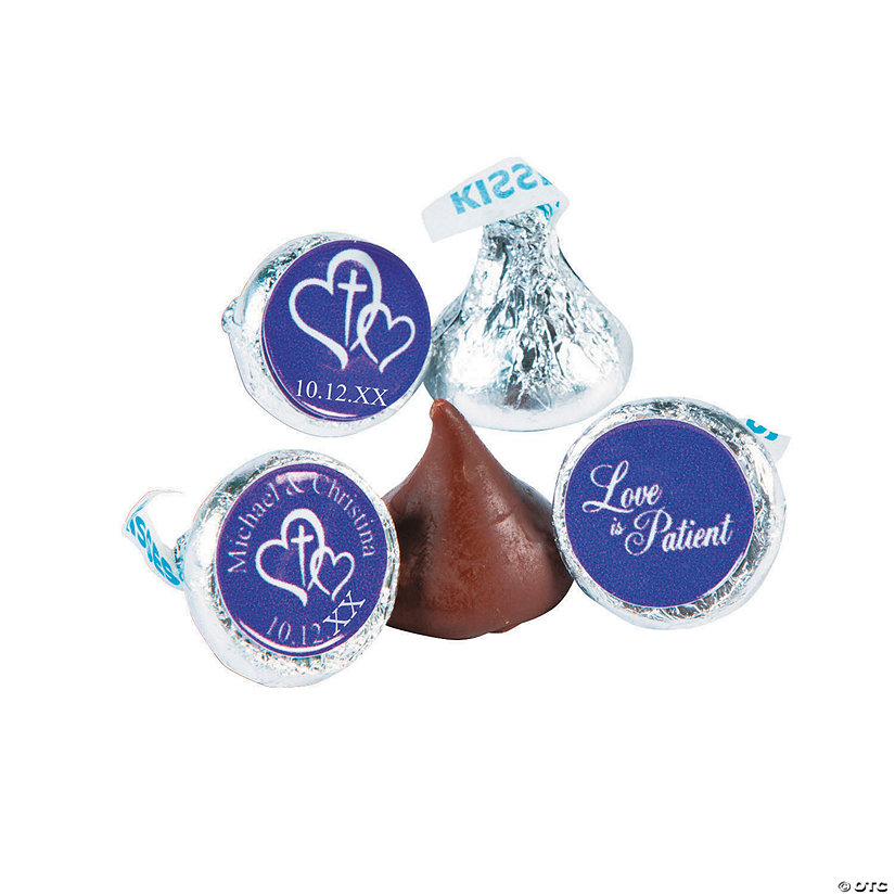 Love is Patient Hershey&#8217;s&#174; Kisses&#174; Personalized Stickers - 60 Pc. Image Thumbnail