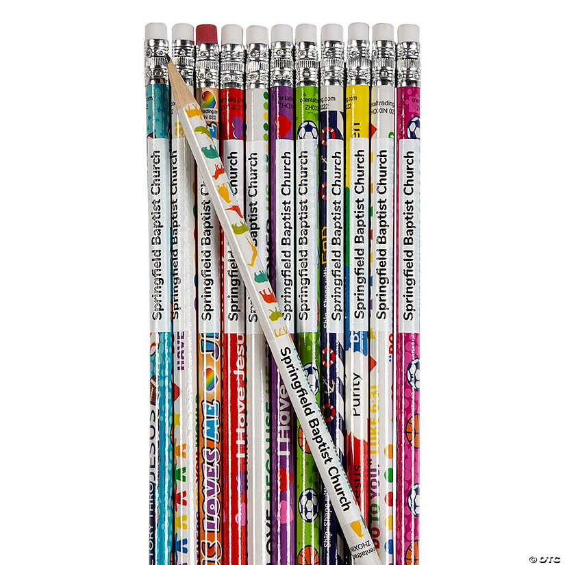 Mega Bulk 252 Pc. Personalized Religious Pencil Assortment Image Thumbnail