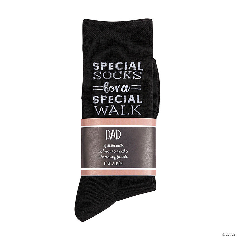 Men&amp;#8217;s Special Wedding Socks with Personalized Wrap - 2 Pc. Image