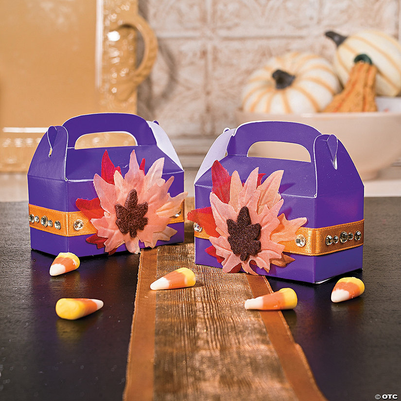Mini Fall Treat Boxes Idea