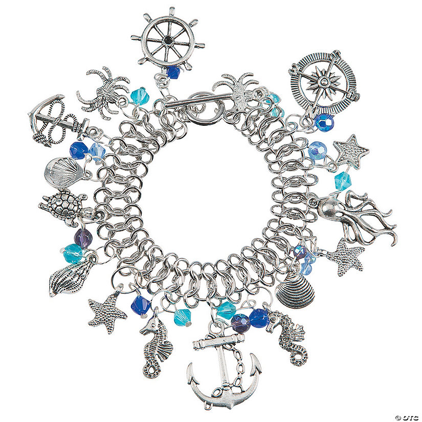 Nautical Chain Mail Charm Bracelet Idea Oriental Trading