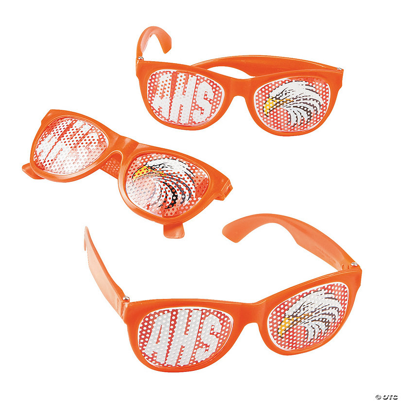 Orange Custom Photo Pinhole Glasses - 12 Pc. Image Thumbnail