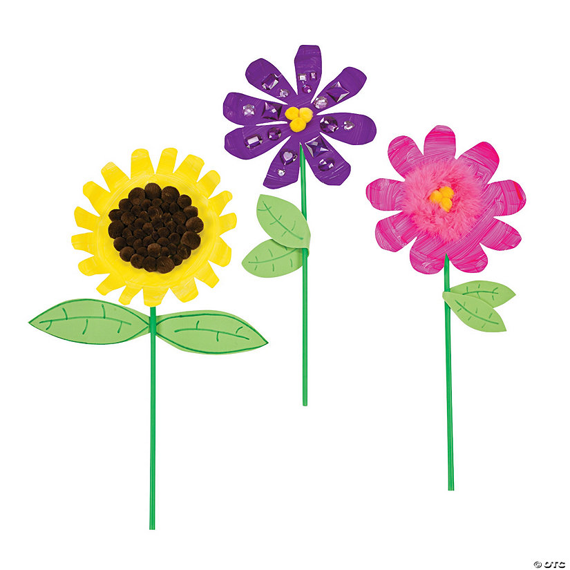 Paper Plate Flowers Idea Oriental Trading