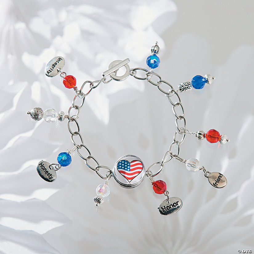 Patriotic Connector Snap Bracelet Idea