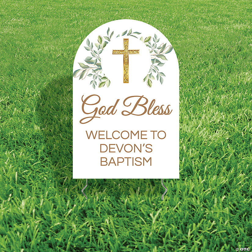 Personalized 16" x 24" Religious Occasion Yard Sign Image Thumbnail