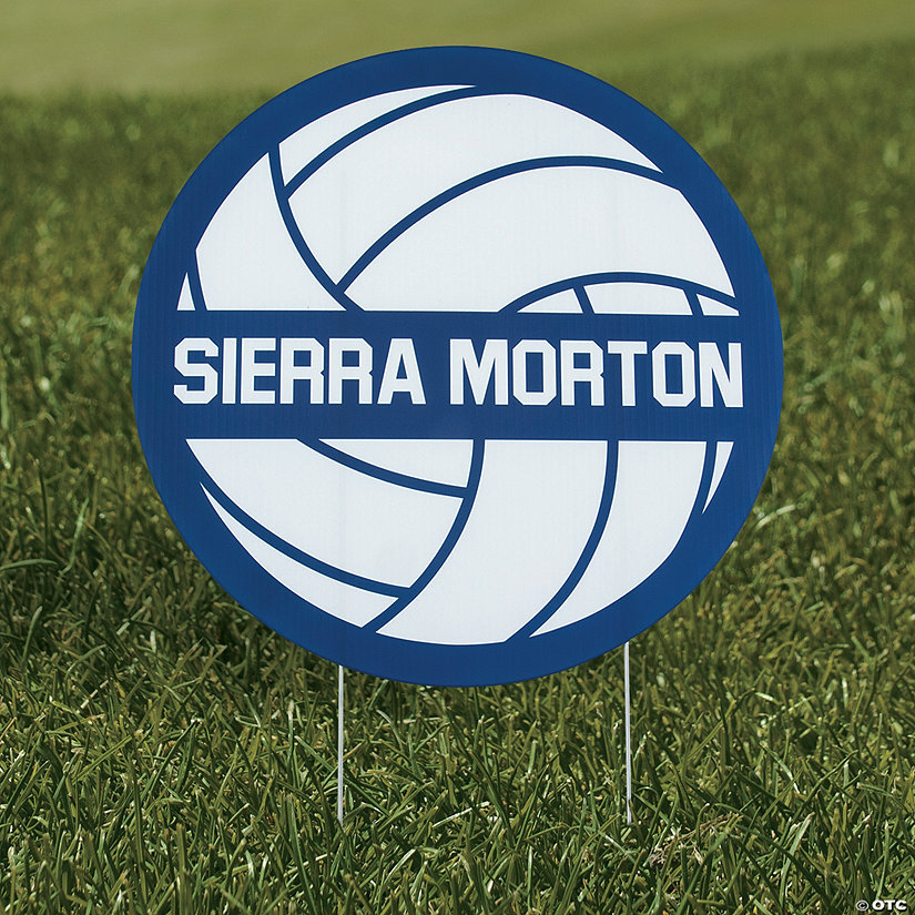Personalized 17" Volleyball Yard Sign Image Thumbnail
