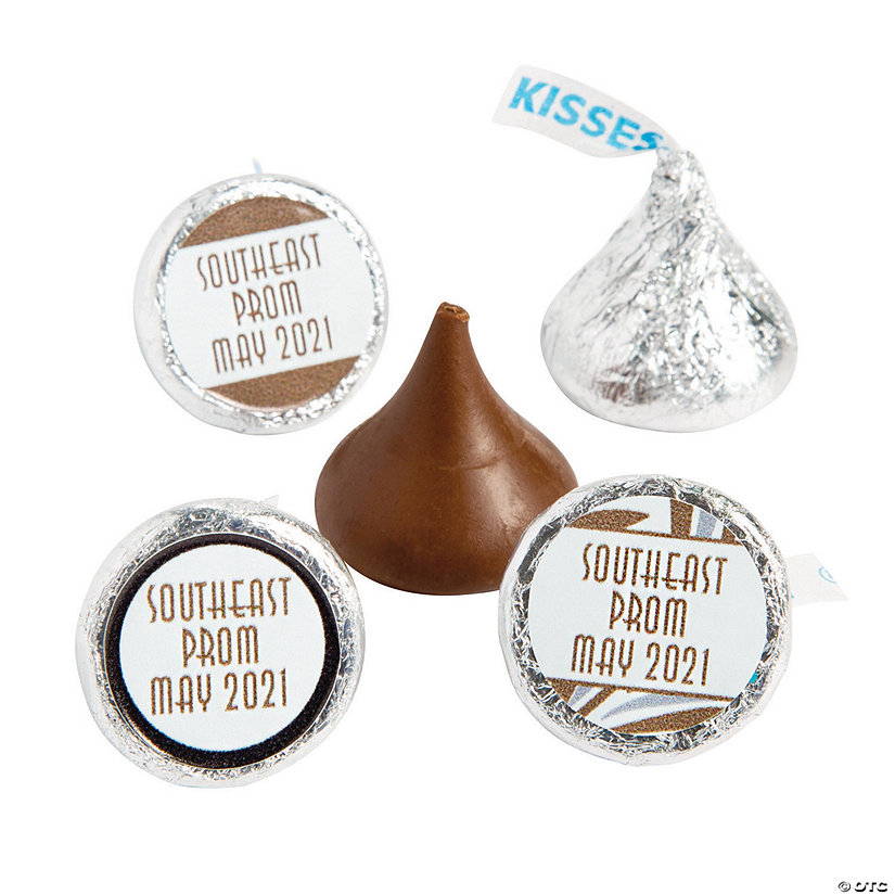 Personalized 1920s Hershey&#8217;s<sup>&#174;</sup> Kisses<sup>&#174;</sup> Stickers - 60 Pc. Image