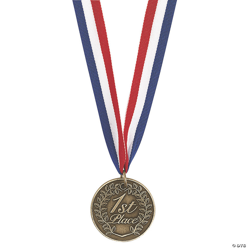 Personalized 1st Place Gold Medallion Image Thumbnail