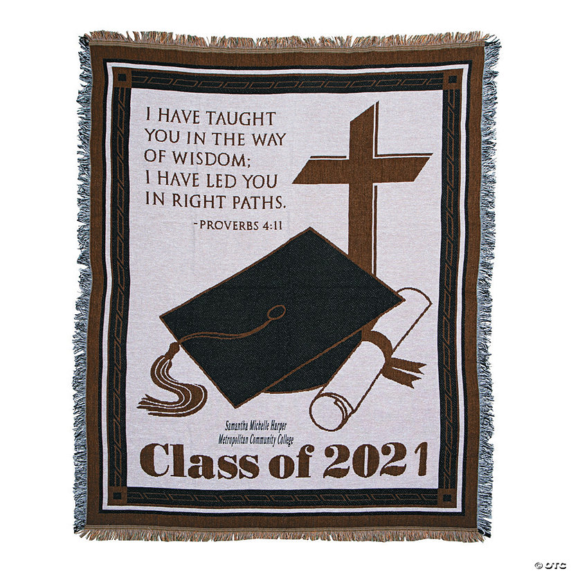 Personalized 2020 Religious Graduation Throw - Discontinued