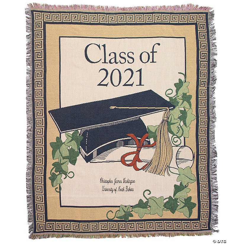 Personalized 2021 Graduation Throw Image Thumbnail