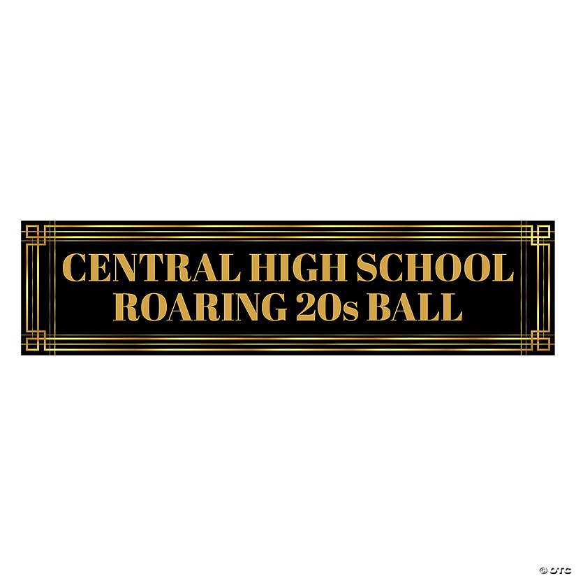 Personalized 20s Art Deco Arch Sign Image