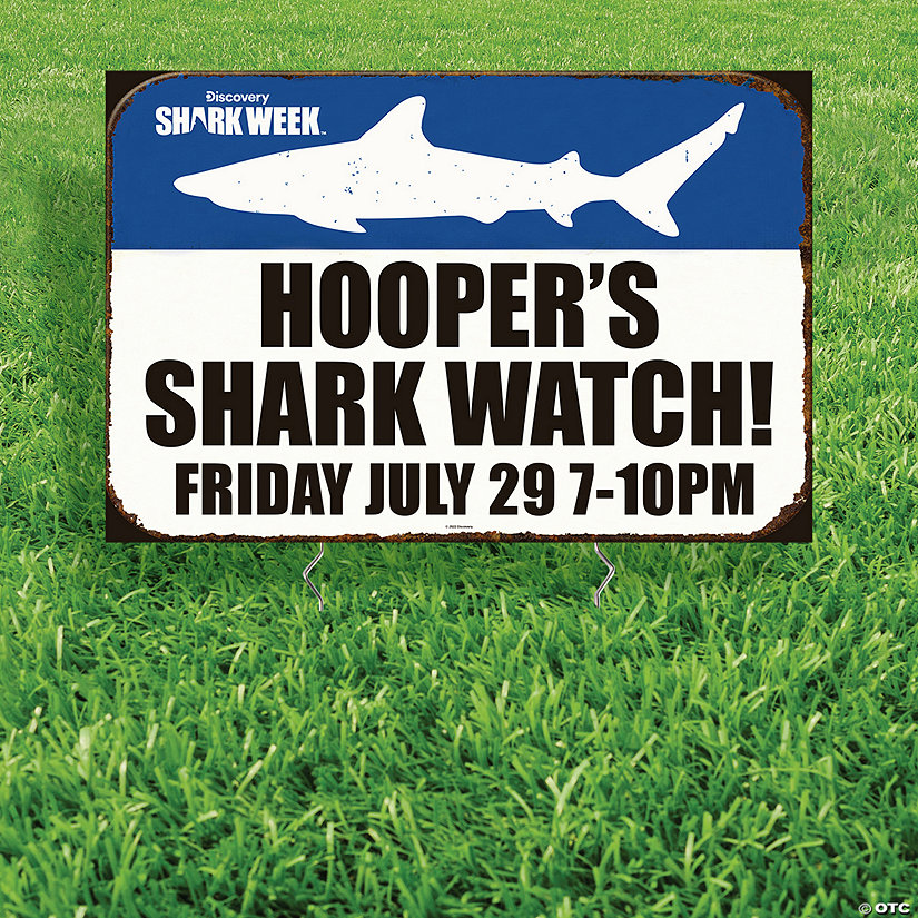 Personalized 24" x 16" Discovery Shark Week&#8482; Yard Sign Image Thumbnail