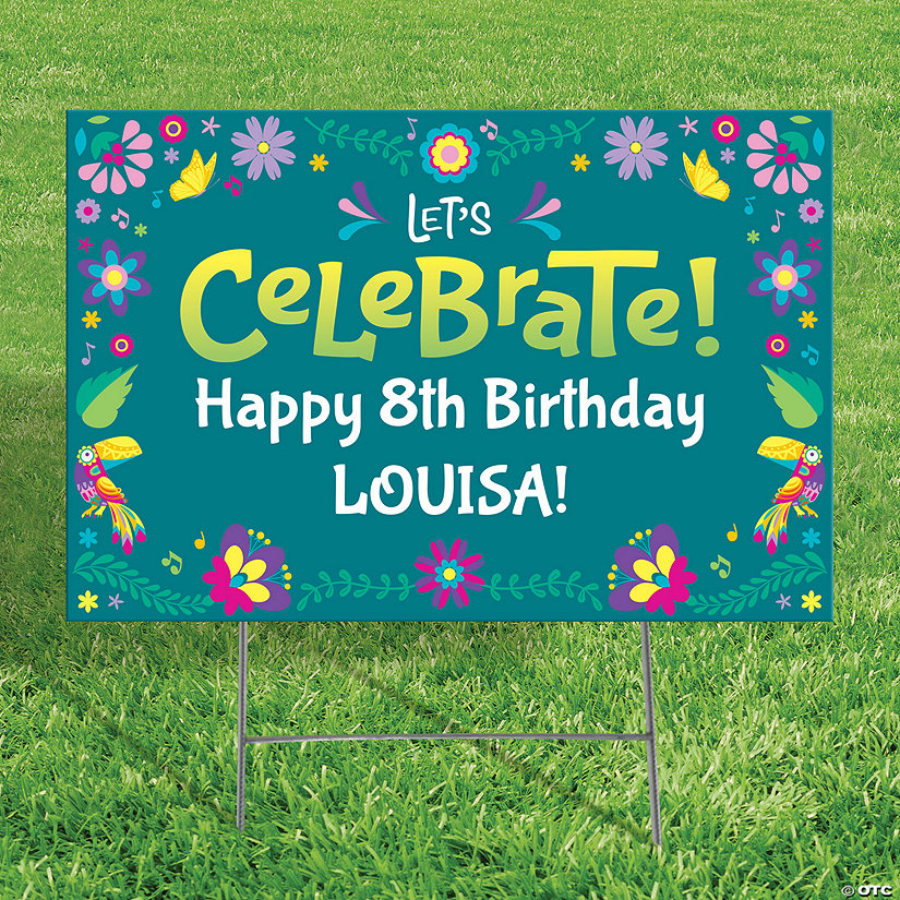 Personalized 24" x 16" Enchanted Party Yard Sign Image Thumbnail