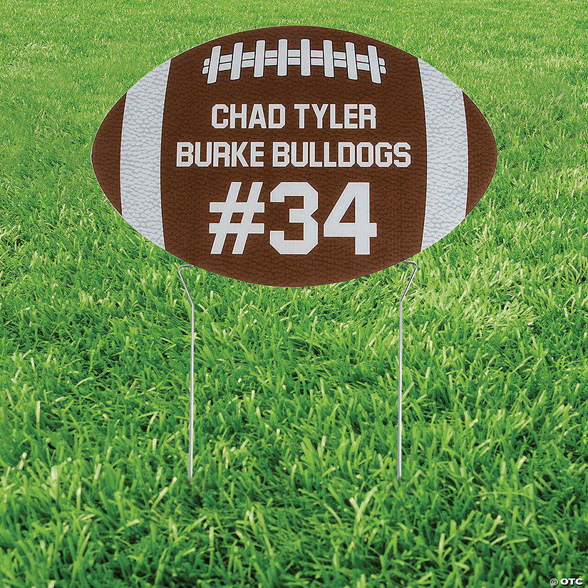 Personalized 24" x 16" Football Yard Sign Image Thumbnail
