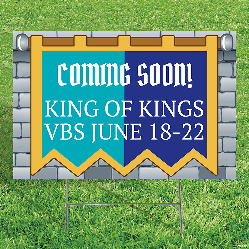 Personalized 24" x 16" Kingdom VBS Yard Sign Image Thumbnail