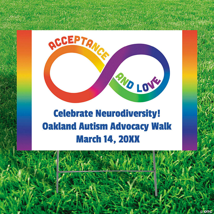 Personalized 24" x 16" Neurodiversity Yard Sign Image