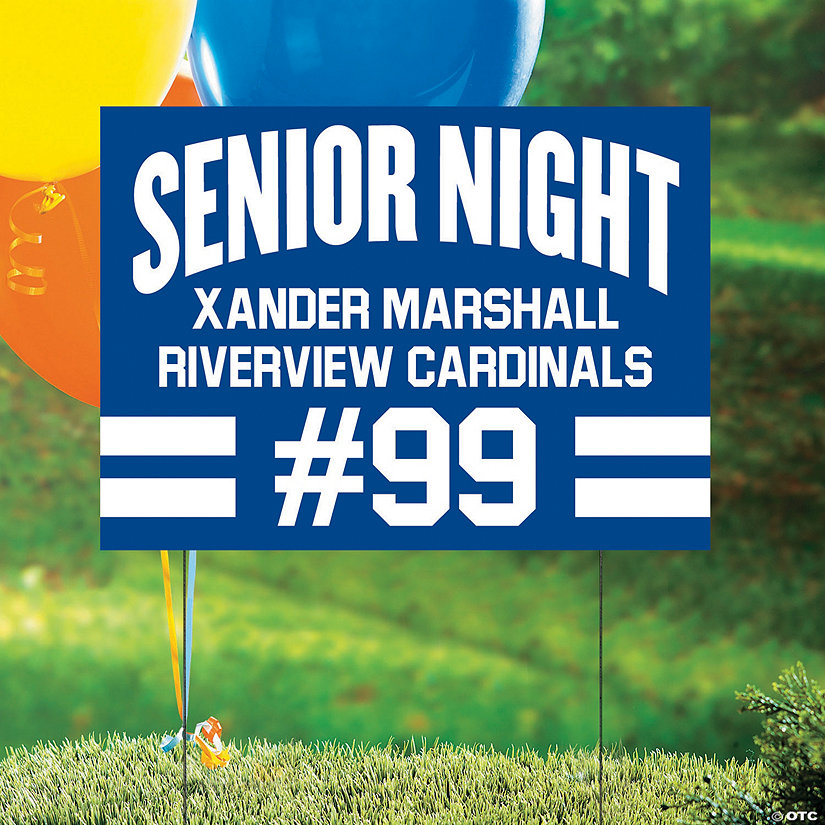 Personalized 24" x 16" Senior Night Yard Sign Image Thumbnail