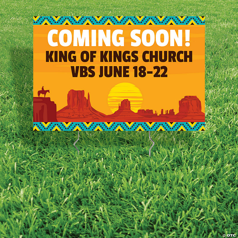 Personalized 24" x 16" Southwest VBS Yard Sign Image Thumbnail