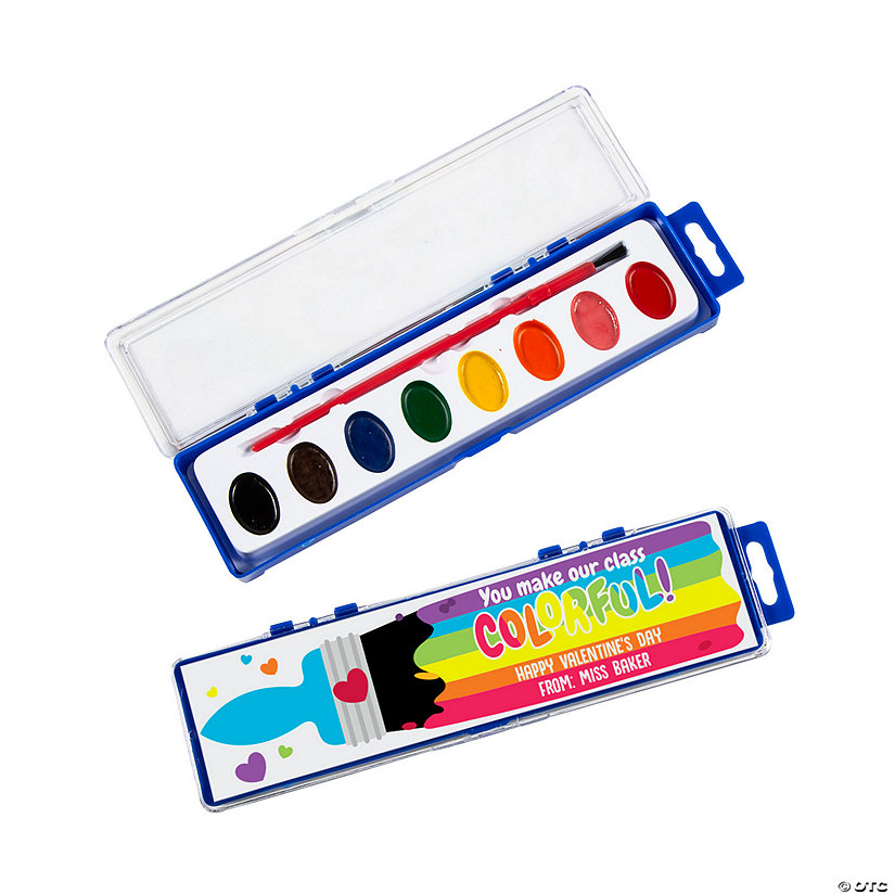 Personalized 8-Color Watercolor Paint Tray for 12 Image Thumbnail