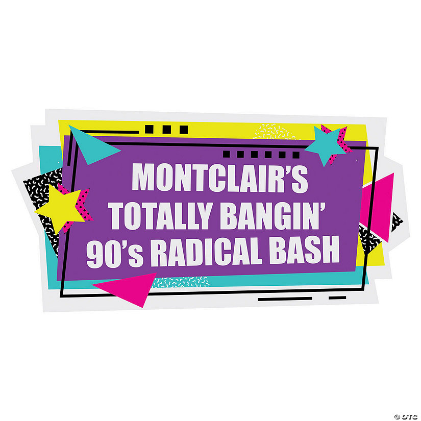 Personalized 90s Marquee Arch Sign Image