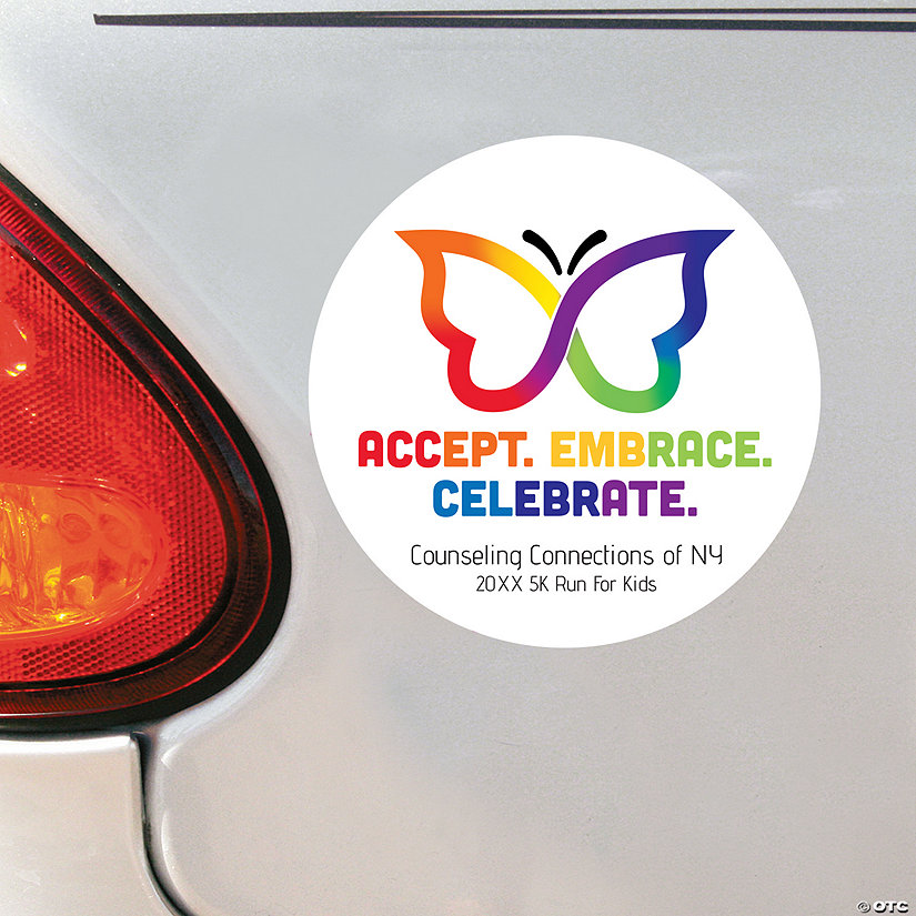Personalized Accept, Embrace, Celebrate Neurodiversity Car Magnets - 12 Pc. Image Thumbnail