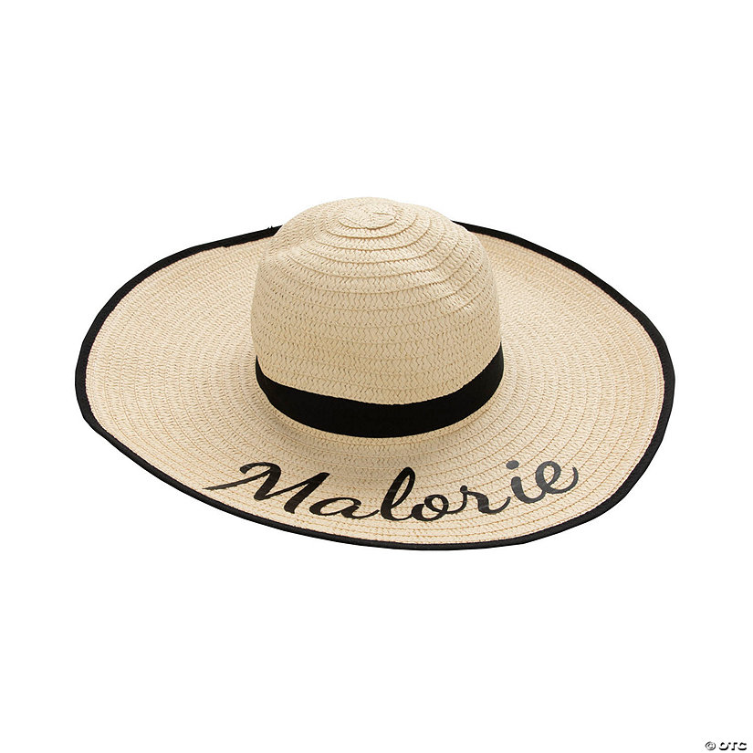 Personalized Adults Sun Hat with Black Band Image