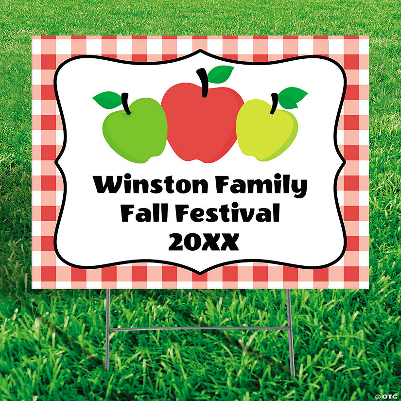 Personalized Apple Orchard Yard Sign Image Thumbnail