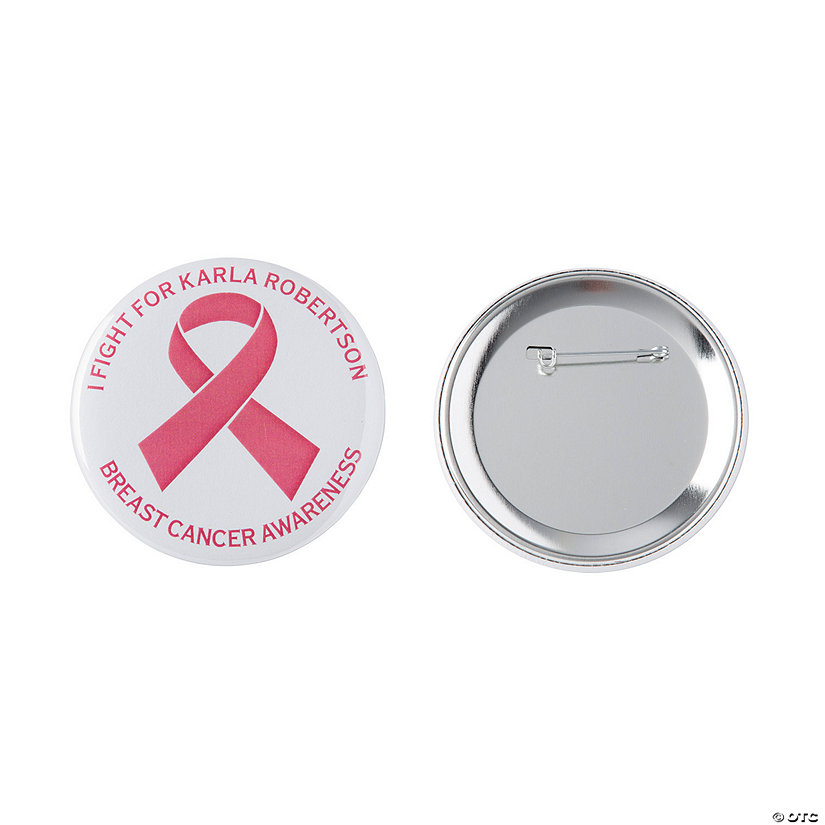 Personalized Awareness Ribbon Buttons - 12 Pc. Image Thumbnail
