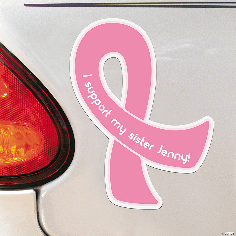 Personalized Awareness Ribbon Car Magnets - 12 Pc. Image Thumbnail