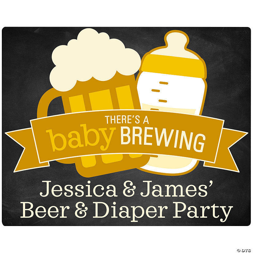 Personalized Baby Brewing Sign Image