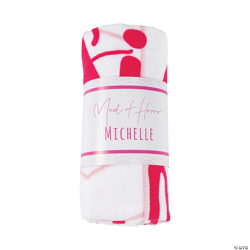 Personalized Bachelorette Beach Towel Gift Set Image Thumbnail