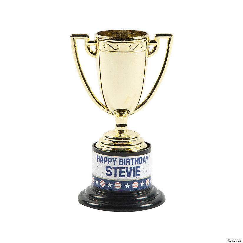 Personalized Baseball Party Trophies - 24 Pc. Image