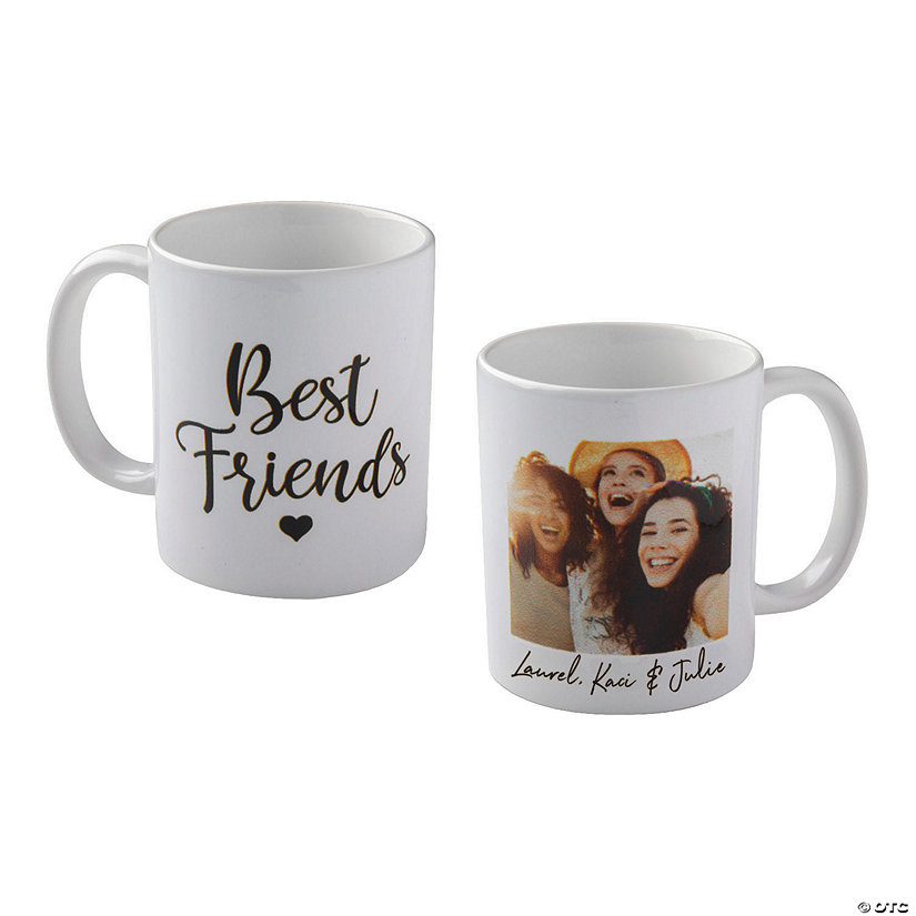 Personalized Best Friends Photo Coffee Mug Image Thumbnail