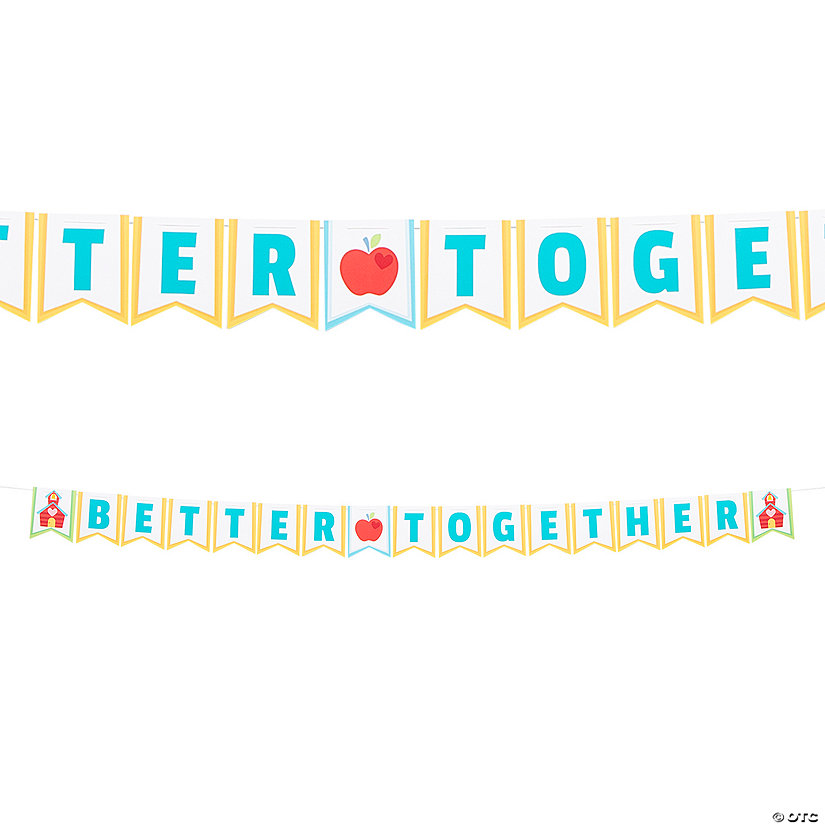 Personalized Better Together Pennant Garland Image