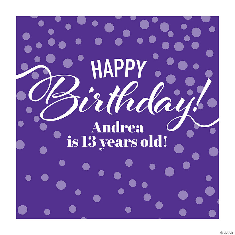 Personalized Birthday Backdrop Banner Image Thumbnail